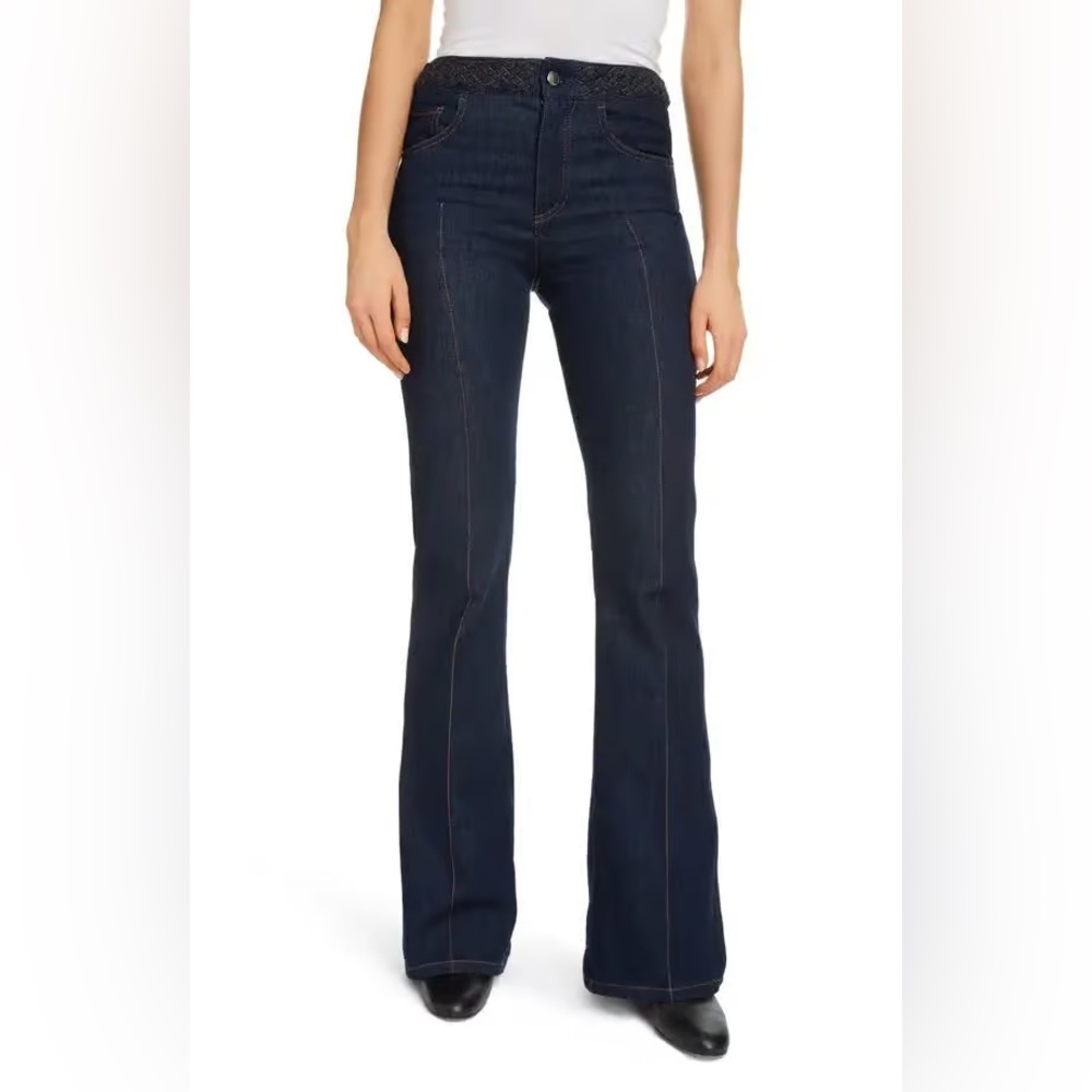 Chloe Dark Blue Flare Jeans